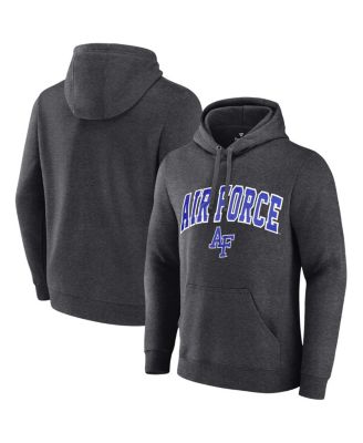 Fanatics Unlabeled - Men's Heather Charcoal Air Force Falcons Fleece Pullover Hoodie