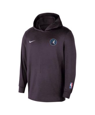 Men's Black Minnesota Timberwolves Authentic Practice Yoga Restore Pullover Hoodie