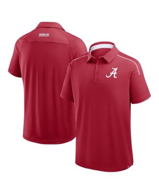 Fanatics - Men's Crimson Alabama Crimson Tide Take the Lead Defender Raglan Polo Shirt