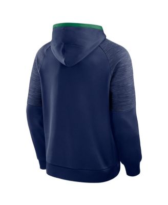 Men's Navy Notre Dame Fighting Irish Quad Defender&nbsp;Pullover Hoodie