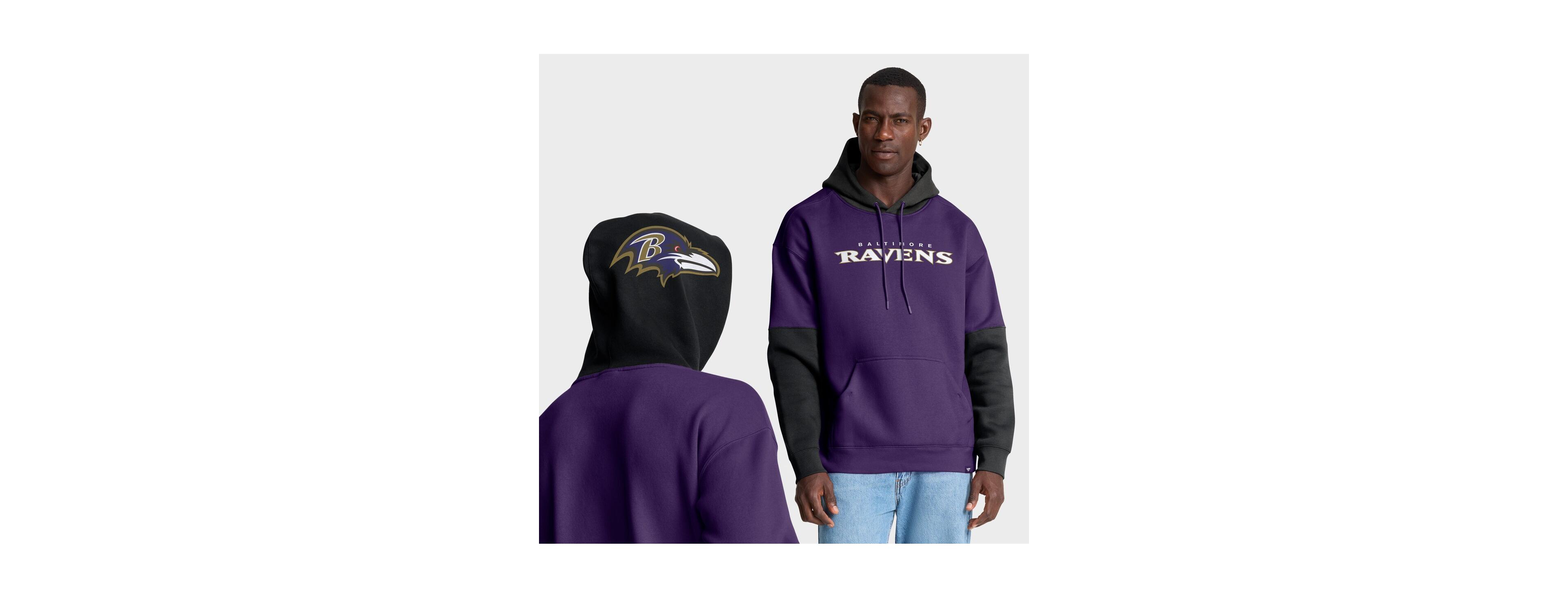 Fanatics Men's Purple Baltimore Ravens Helmet Pullover Hoodie