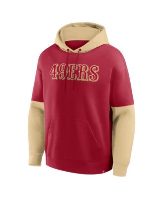Men's Scarlet San Francisco 49ers Helmet Pullover Hoodie