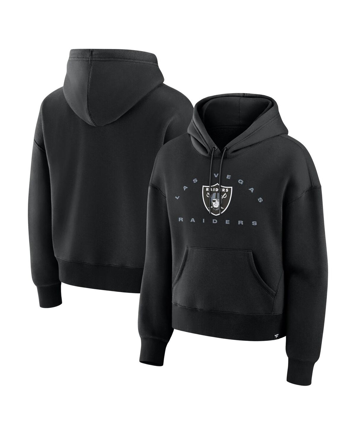 Fanatics Women's Black Las Vegas Raiders Eligible Receiver Legacy Pullover Hoodie In Black