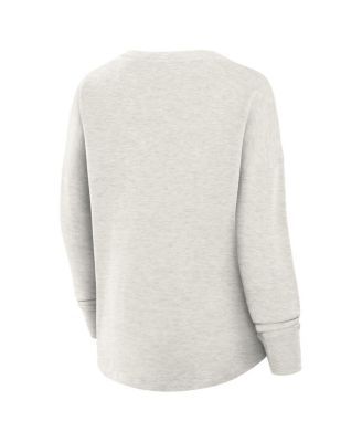 Women's Heather Gray Kansas City Chiefs Oversized Hometown Pullover Sweatshirt