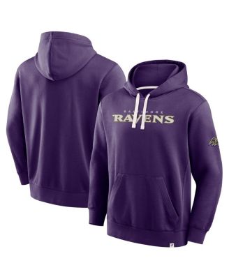 Men's Purple Baltimore Ravens New Horizons Heritage Pullover Hoodie