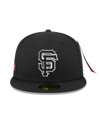 x Alpha Industries Men's Black San Francisco Giants 59FIFTY Fitted Hat