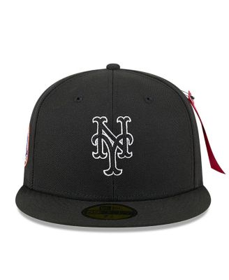 x Alpha Industries Men's Black New York Mets 59FIFTY Fitted Hat