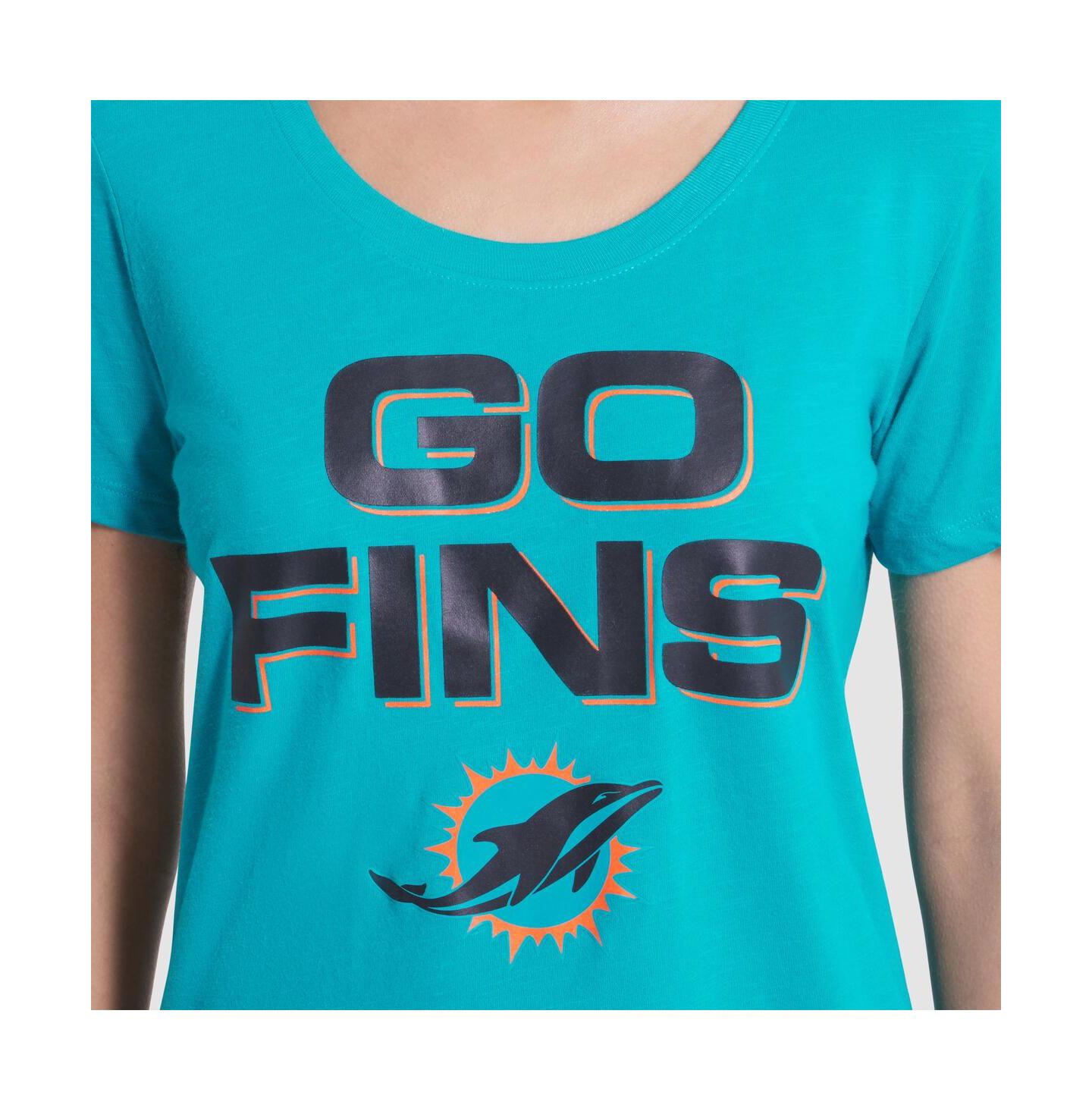 Женская футболка Nike Turbo Green Miami Dolphins 2025 Rivalries Collection Slub Dri-FIT — фото 4