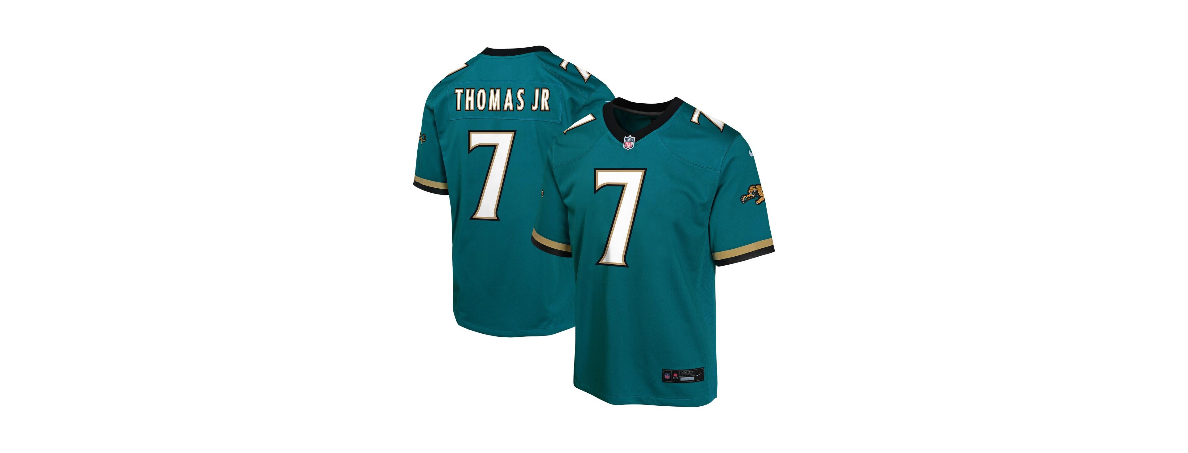 Nike Big Boys and Girls Brian Thomas Jr. Teal Jacksonville Jaguars Alternate 2 Prowler Throwback Game Jersey