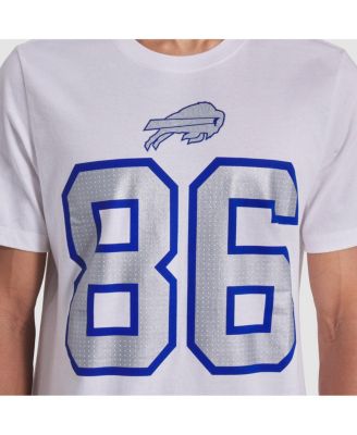 Men's Dalton Kincaid White Buffalo Bills 2025 Rivalries Collection Player Name Number T-Shirt