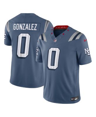 Nike - Men's Christian Gonzalez Storm Blue New England Patriots 2025 Rivalries Collection Limited Jersey