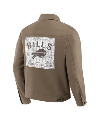 Darius Rucker Collection by x NFL Men's Tan Buffalo Bills Trucker Full-Button Jacket