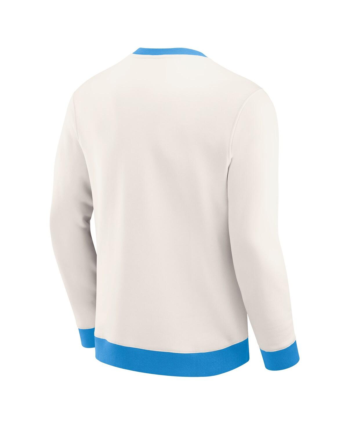 Fanatics Darius Rucker Collection By  Men's Cream Tennessee Titans Colorblock Crewneck Sweatshirt In White