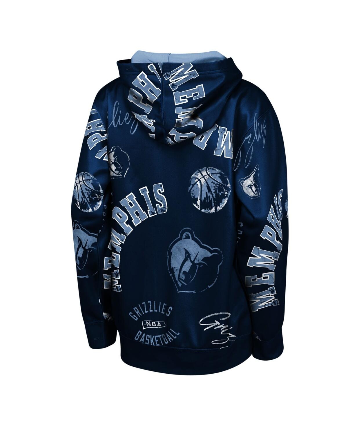 Outerstuff Big Boys and Girls Navy Memphis Grizzlies Moving Violation Hoodie