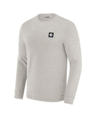 Men's Gray Pittsburgh Steelers Four Down Long Sleeve T-Shirt