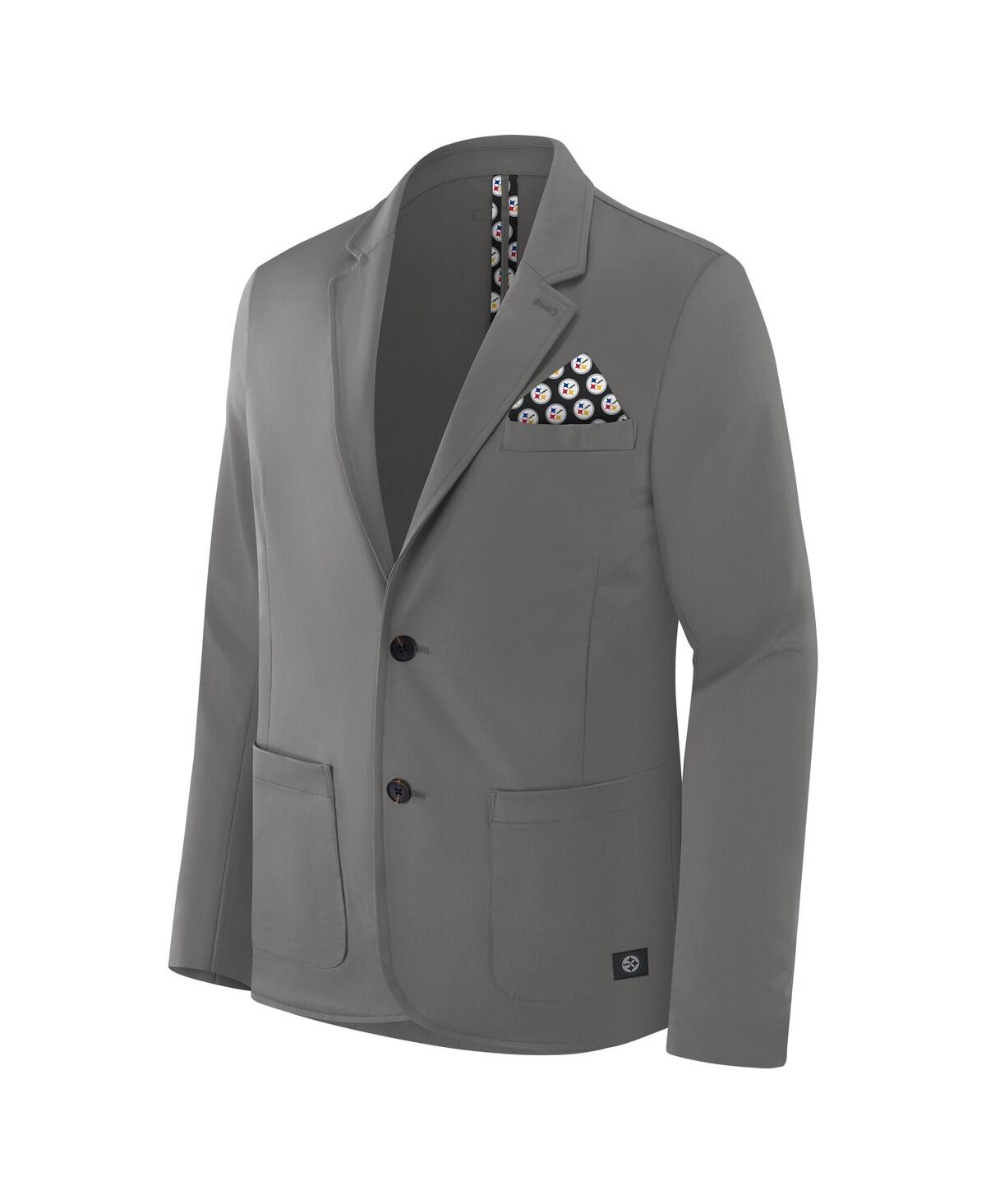 J. Palmer Men's Graphite Pittsburgh Steelers Man-In-Motion Blazer