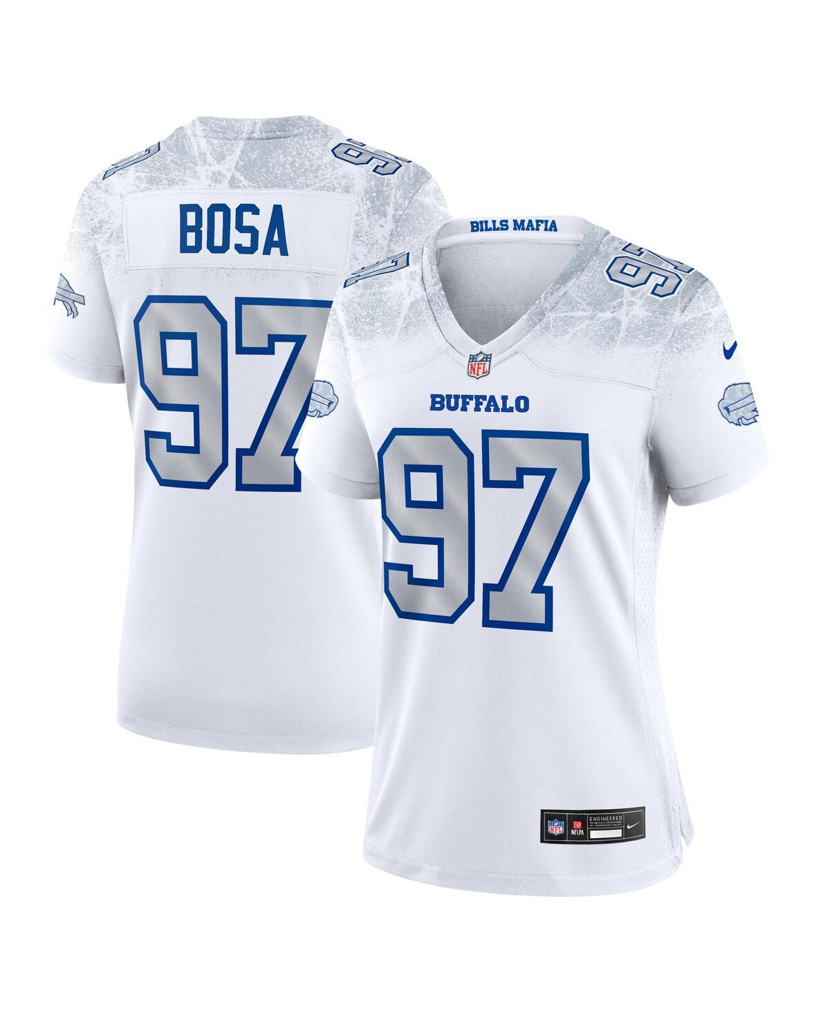 Nike Women's Joey Bosa White Buffalo Bills 2025 Rivalries Collection Game Jersey