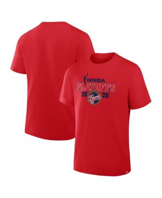 Fanatics Men's and Women's Red Indiana Fever 2025 WNBA Playoffs T-Shirt ...