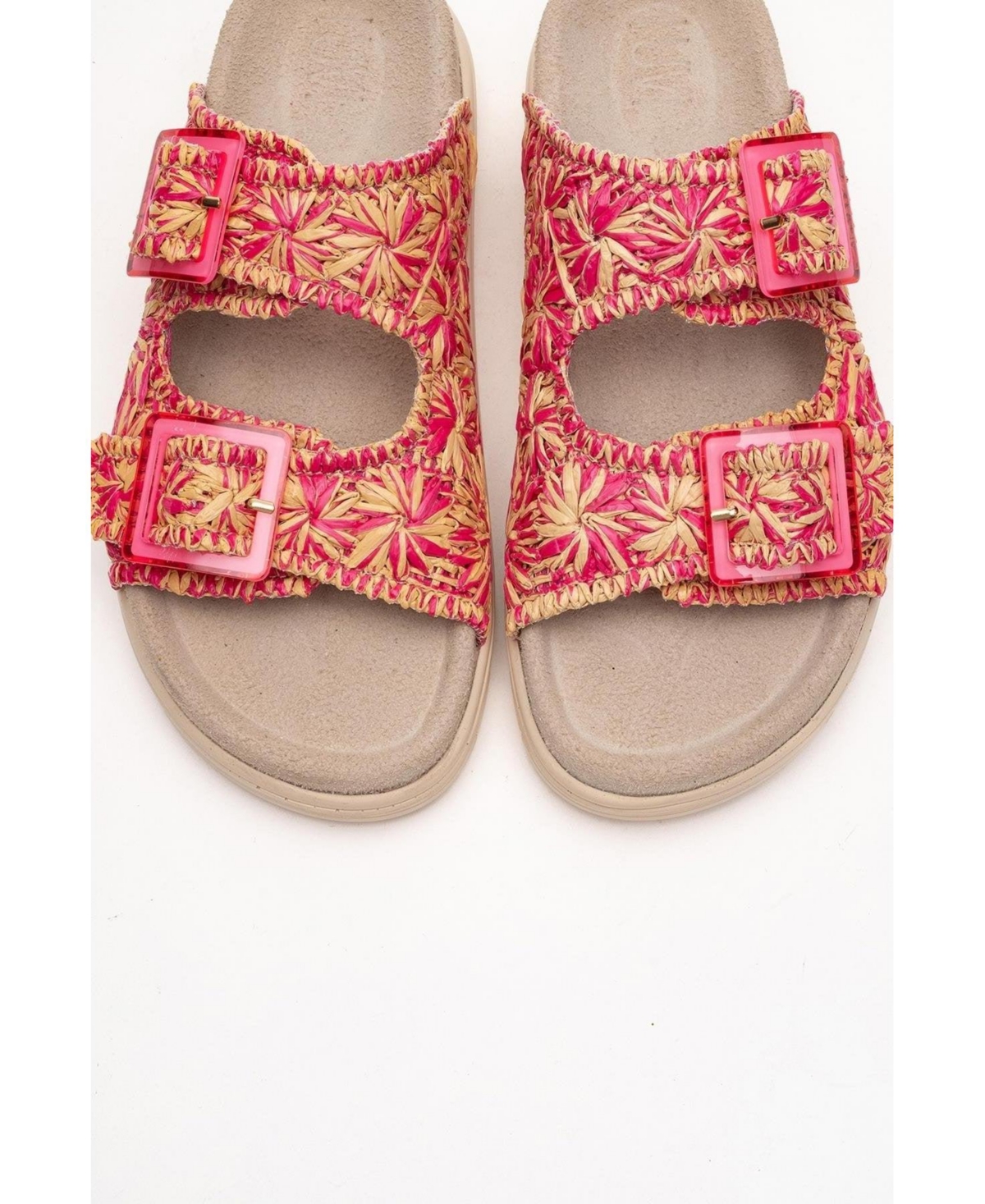 Forever & Always Shoes Milana Leather Double Strap Sandal (Women)