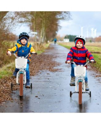 12 Inch Kids Bike with Adjustable Handlebar and Removable Basket for Ages 3–4