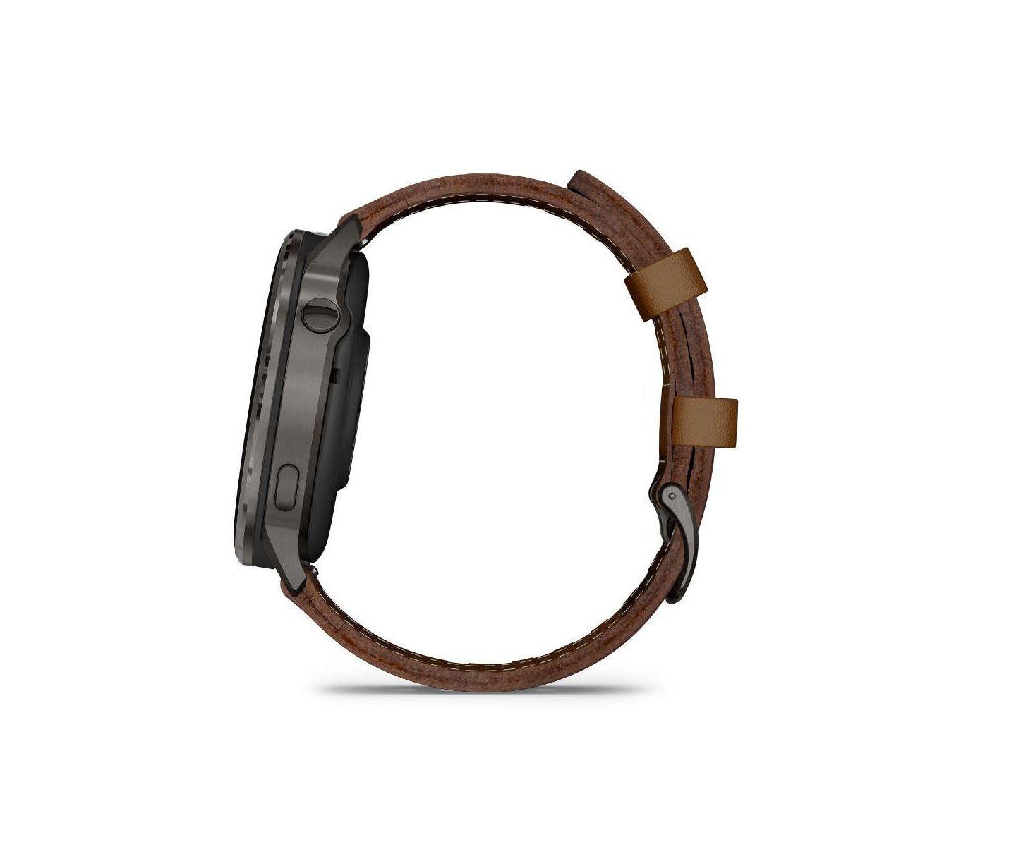 Смарт-часы Garmin Venu 4, 45 мм, цвет: Коричневый кожаный — фото 2