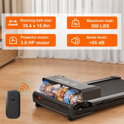 Superun Z10 12% Auto Incline Smart Walking Pad Treadmill with remote control