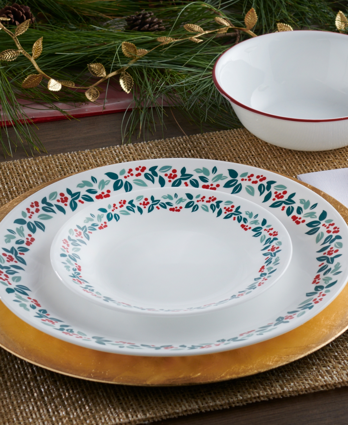 Corelle Be Merry 18-Pc. Dinnerware Set, Service For 6