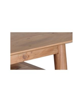 Portola Solid Acacia Wood Console Table, Natural