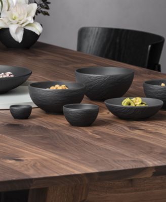 Manufacture Rock Salt & Pepper Cellars, Set of 6