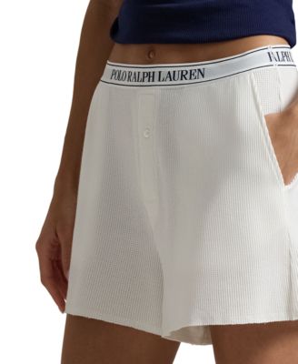 Women's Waffle Pull-On Boxer Shorts