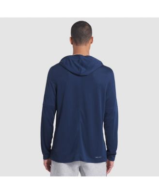 Men's College Navy Seattle Seahawks 2025 Rivalries Collection Sideline Dri-FIT Long Sleeve Hoodie T-Shirt