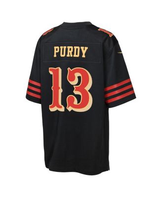 Big Boys and Girls Brock Purdy Black San Francisco 49ers 2025 Rivalries Collection Game Jersey