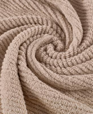 Diagonal Ribbed Cotton 6-Pc. Towel Set