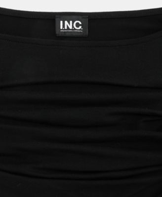 Women's Open-Neck Placed-Pleat Top, Macy's Exclusive