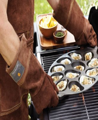 Leather Grill Gloves, Set of 2