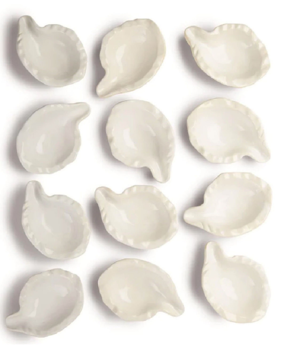 Outset Ceramic Oyster Shells, Set Of 2 In White