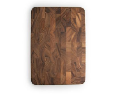 Acacia Large End Grain Prep Station Cutting Board