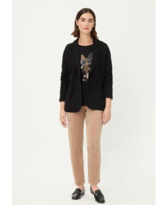 Women's Merino Wool Blend Blazer