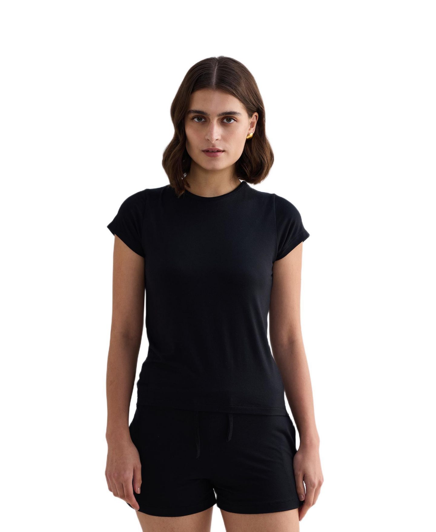 Женская футболка Reistor Essential Short Sleeve, цвет: Чёрный — фото 4