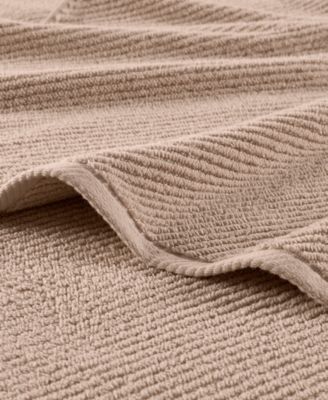 Diagonal Ribbed Cotton 4-Pc. Hand Towel Set