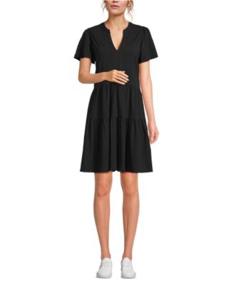 Women's Cotton Jersey Tiered Mini Dress