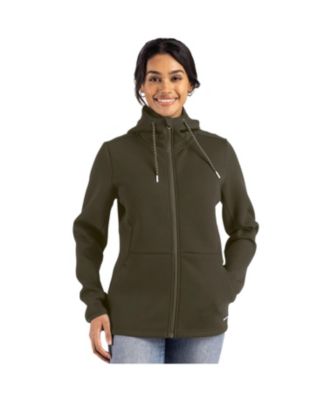 Women's Cutter and Buck Roam Epic Comfort Recycled Full Zip Hooded Jacket