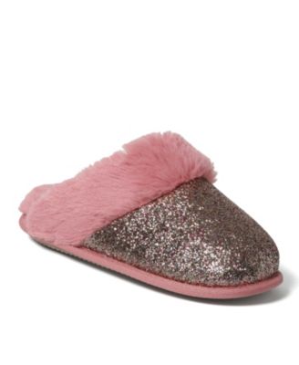 Cozyfoams Women's Glitter Scuff Slipper with Gift Bag
