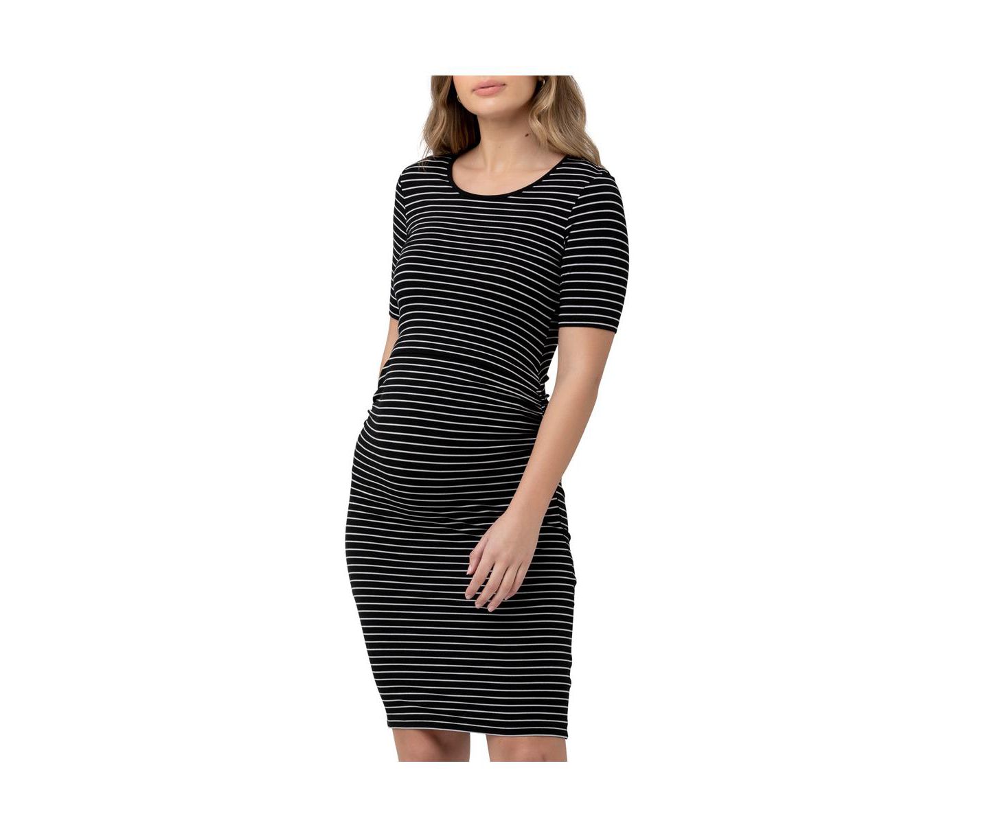 Женское платье Ripe Maternity Maternity Mia Short Sleeve Nursing, цвет: Чёрный — фото 1