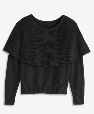 Women's Long Sleeve Cape Sweater, Macy's Exclusive