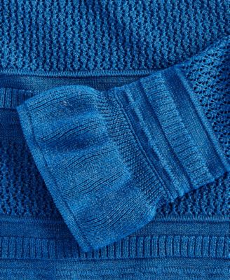 Women's Ruffled Pointelle Sweater, Macy's Exclusive
