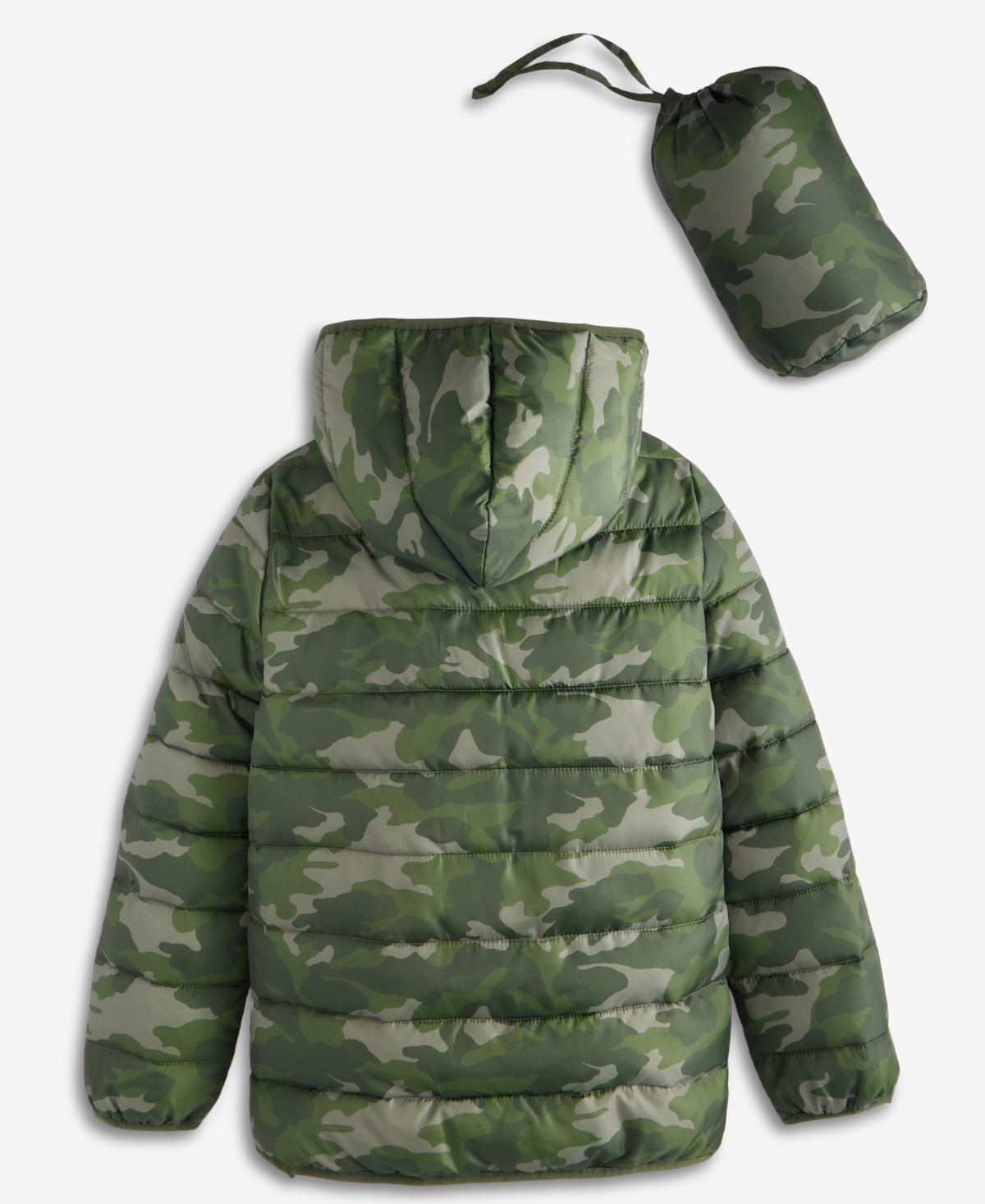 Epic Threads Boys 5-20 Camo Packable Jacket, Macy's Exclusive In Green