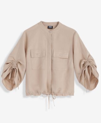 Women's Tie-Sleeve Chambray Tie-Waist Blouse, Macy's Exclusive