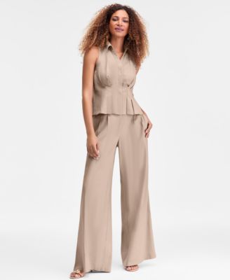 Woman's Collared Button-Front Top, Macy's Exclusive 