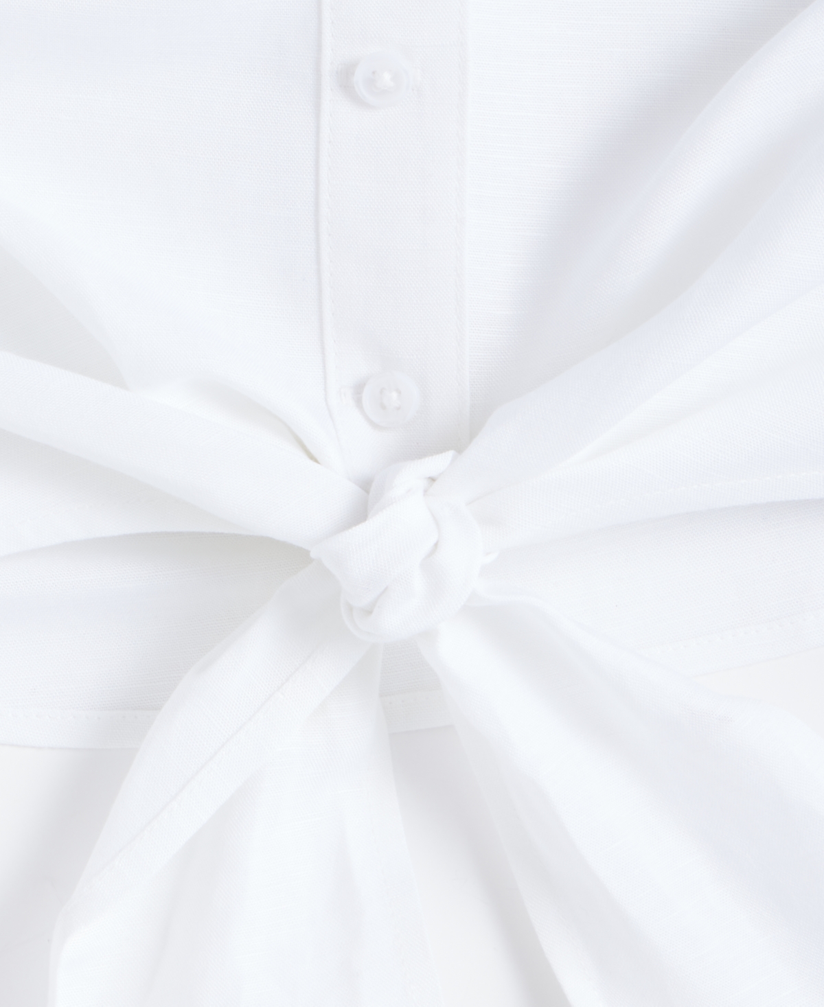 I.n.c. International Concepts Women's Tie-Front Button-Up Blouse, Macy's Exclusive